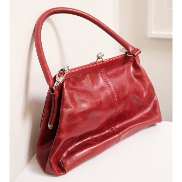 LATICO Red Leather Shoulder Bag Y2K Purse - Picture 2 of 10